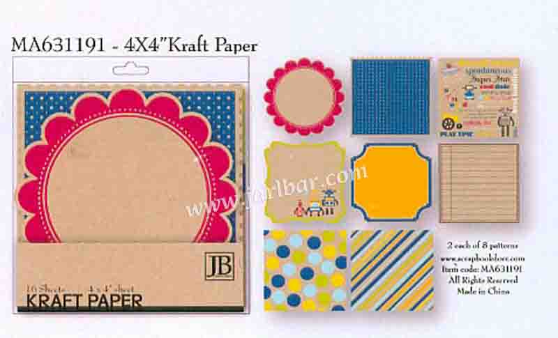MA631191 4X4 Kraft paper