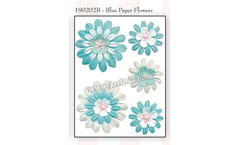 190202B-blue paper flowers